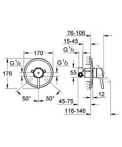 Смеситель для душа Grohe Concetto 32213 001 купить в интернет-магазине сантехники Sanbest