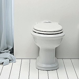 Унитаз приставной Azzurra Jubilaeum JUB110/P белый купить в интернет-магазине Sanbest