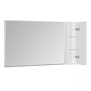 Зеркало со шкафом Акватон Диор 120 белое в ванную от интернет-магазине сантехники Sanbest