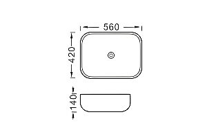 Раковина накладная Aquatek 56 AQ5526-MB черная матовая купить в интернет-магазине Sanbest