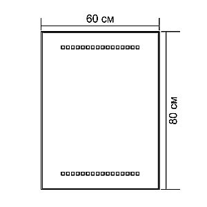 Зеркало Aquanet LED-04 60 в ванную от интернет-магазине сантехники Sanbest