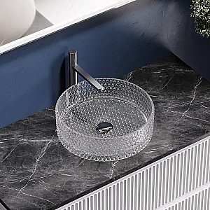 Раковина Ceramica Nova Cristal 36 CN6062 прозрачная купить в интернет-магазине Sanbest