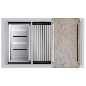 Кухонная мойка Paulmark Lumi-Multi Sink 74 LU-MULTI 74-WH белая матовая купить в интернет-магазине сантехники Sanbest