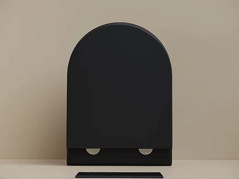 Унитаз подвесной Ceramica Nova UP CN4007MB безободковый, с крышкой микролифт, слив-торнадо, черный матовый купить в интернет-магазине Sanbest