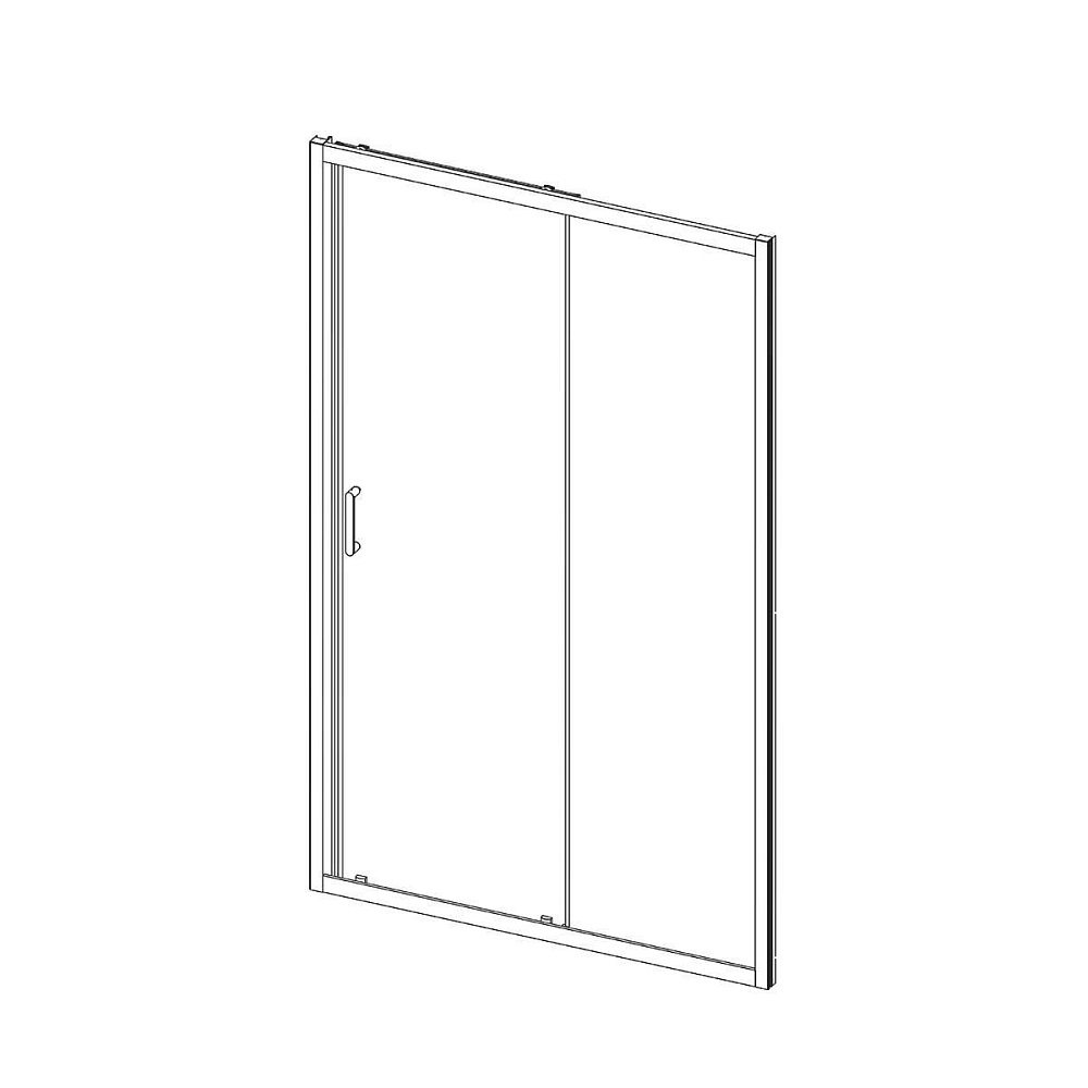 Душевая дверь Vincea ALPHA VDS-3AL 100 хром/прозрачное купить в интернет-магазине Sanbest