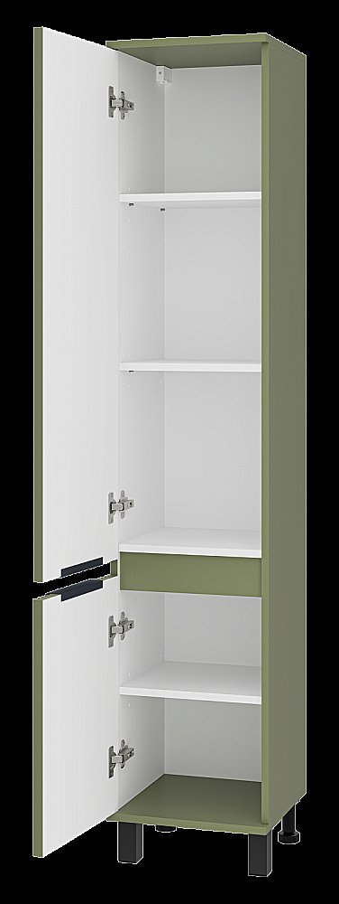 Пенал подвесной Misty Enfida 35 ENF-05035-0801L зеленый для ванной в интернет-магазине сантехники Sanbest