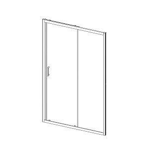 Душевая дверь Vincea ALPHA VDS-3AL 100 хром/прозрачное купить в интернет-магазине Sanbest
