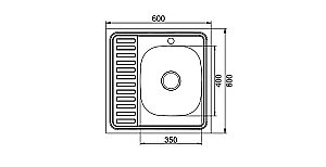 Мойка кухонная MIXLINE ML 528015 хром купить в интернет-магазине сантехники Sanbest