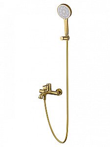 Смеситель для ванны с душем WONZON & WOGHAND TOR, Брашированное золото (WW-88037073-BG) купить в интернет-магазине сантехники Sanbest