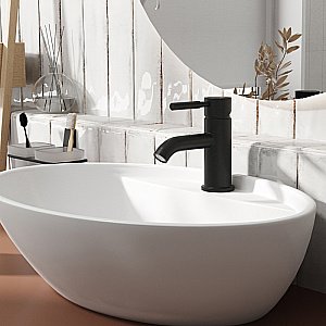 Смеситель для раковины WasserKRAFT Gollach 3305 черный матовый купить в интернет-магазине сантехники Sanbest