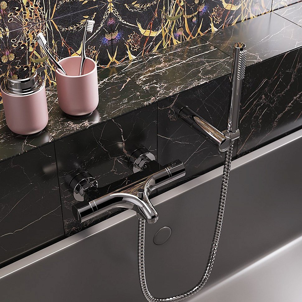 Смеситель для ванны PAINI Arena 92CR105THKM хром купить в интернет-магазине сантехники Sanbest