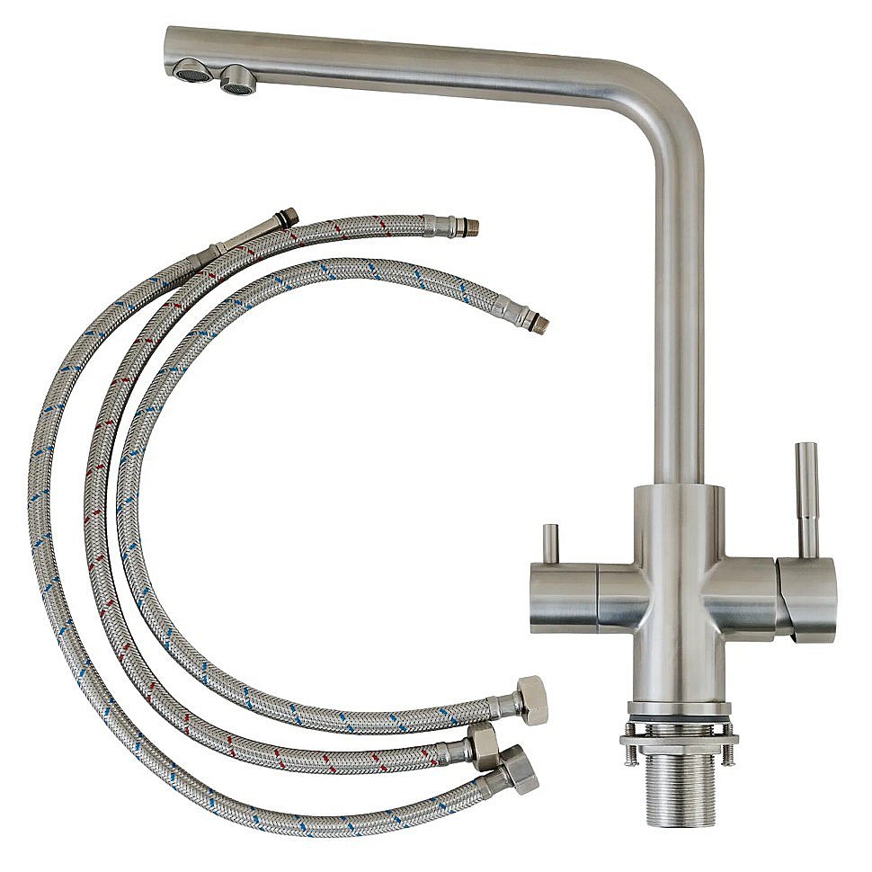 Смеситель для кухни PAINI Norda NRPW6433VEB90 никель купить в интернет-магазине сантехники Sanbest