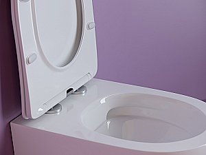 Унитаз подвесной Ceramica Nova Uno CN11001 белый, безободковый, с крышкой микролифт купить в интернет-магазине Sanbest