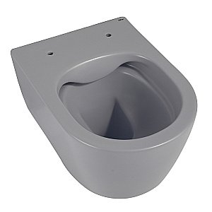 Унитаз подвесной ABBER Bequem AC1104MG с крышкой микролифт, безободковый, серый матовый купить в интернет-магазине Sanbest