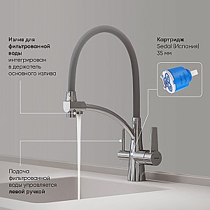 Смеситель для кухни Sancos Eri SC4001CH хром купить в интернет-магазине сантехники Sanbest