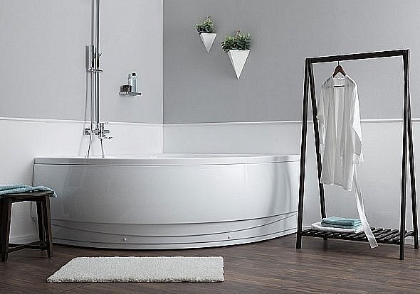 Акриловая ванна Aquanet Santiago 160 205545 с к/с купить в интернет-магазине Sanbest