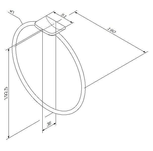 Полотенцедержатель AM.PM Inspire 2.0 A50A34400 купить в интернет-магазине сантехники Sanbest