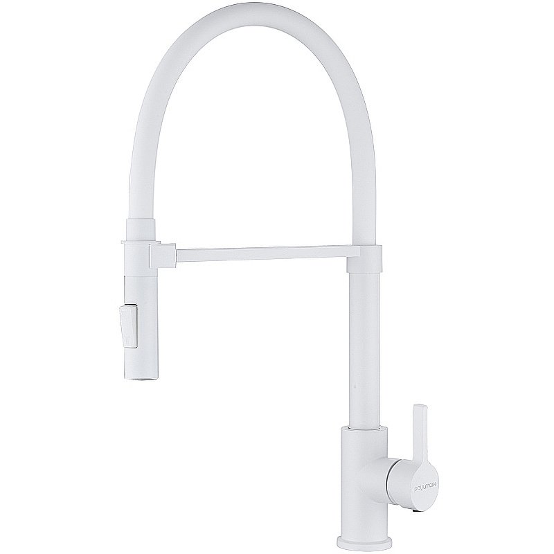 Смеситель для кухни Paulmark Halt Ha214021-WH белый матовый купить в интернет-магазине сантехники Sanbest