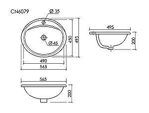 Раковина Ceramica Nova Sun CN6079 белая купить в интернет-магазине Sanbest