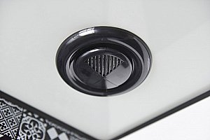 Душевая кабина Esbano Elegancia ESB-90CR 90x90 стекло прозрачное/профиль черный купить в интернет-магазине Sanbest