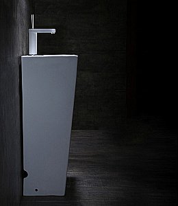 Раковина напольная Ceramalux N 34 NB147 белая купить в интернет-магазине Sanbest