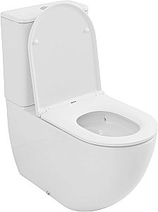 Унитаз-компакт Allen Brau Priority 3 4.31006.20 белый, безободковый, с крышкой микролифт купить в интернет-магазине Sanbest