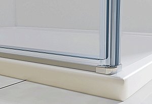 Душевой уголок Vincea Extra VSR-1E101190CLB 110x90 стекло прозрачное/профиль черный купить в интернет-магазине Sanbest