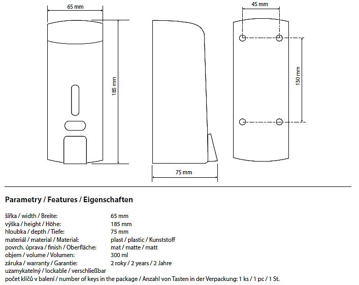 Диспенсер Bemeta Hotel 121209145 серый купить в интернет-магазине сантехники Sanbest