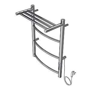 Полотенцесушитель электрический Azario VERONA П3 400х600 AZ04846P хром купить в интернет-магазине сантехники Sanbest