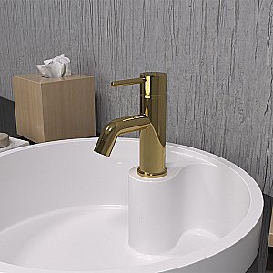 Смеситель для раковины PAINI Cox 78OP211 золото купить в интернет-магазине сантехники Sanbest