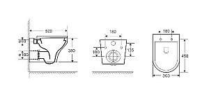 Унитаз с инсталляцией WeltWasser AMBERG 497 + ODENBACH 004 GL-WT + AMBERG RD-CR купить в интернет-магазине Sanbest