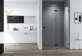 Душевая дверь Cezares BELLAGIO-B-12-100-C-NERO купить в интернет-магазине Sanbest