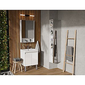 Тумба с раковиной Акватон Сканди Doors 55 белая для ванной в интернет-магазине Sanbest