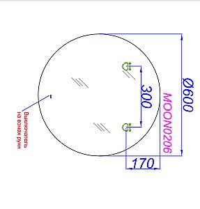 Зеркало Aqwella Moon 60 MOON0206 в ванную от интернет-магазине сантехники Sanbest