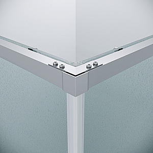 Душевой уголок Grossman Galaxy 90х80 300.K33.01.9080.10.02 стекло шиншилла/профиль хром купить в интернет-магазине Sanbest