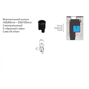 Душевой лоток прямой Berges C1 Brise 50 090030 матовый хром купить в интернет-магазине Sanbest