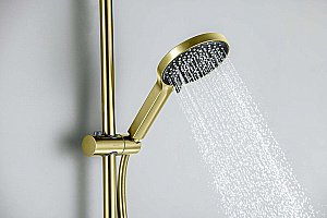Душевой гарнитур Aquatek Лугано AQ2022BG золото шлифованное купить в интернет-магазине сантехники Sanbest