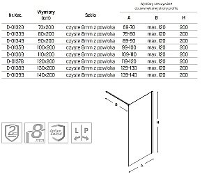 Душевое ограждение NEW TRENDY VELIO 90 D-0134B стекло прозрачное/профиль хром купить в интернет-магазине Sanbest