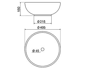 Раковина Elghansa 40,5 EG4030-T46 белая с декором купить в интернет-магазине Sanbest