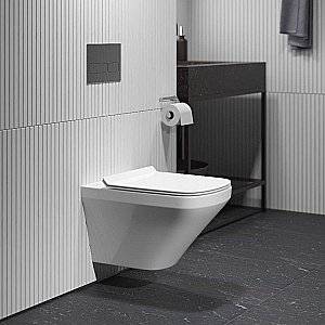 Унитаз подвесной Grossman GR-4440S безободковый, с крышкой микролифт, белый  купить в интернет-магазине Sanbest