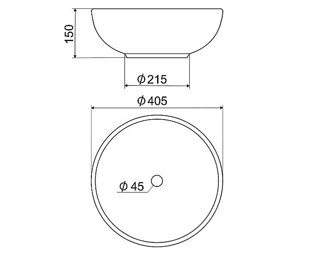 Раковина Elghansa 40,5 EG4030-T46 белая с декором купить в интернет-магазине Sanbest