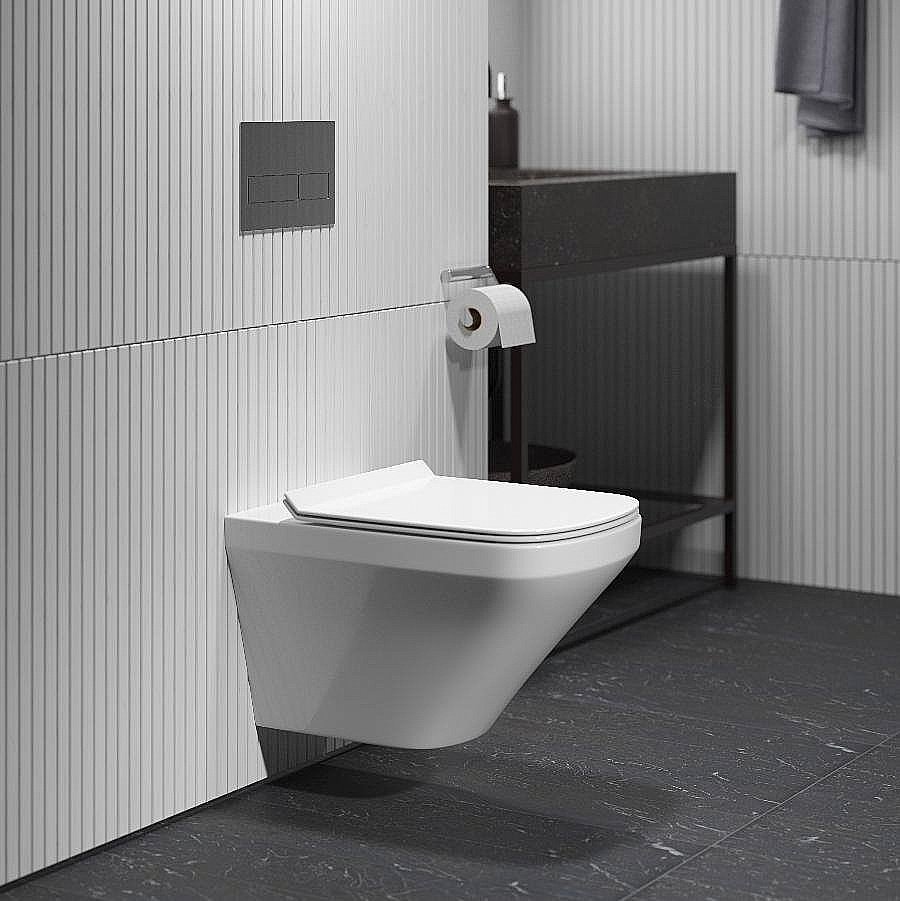 Унитаз подвесной Grossman GR-4440S безободковый, с крышкой микролифт, белый  купить в интернет-магазине Sanbest