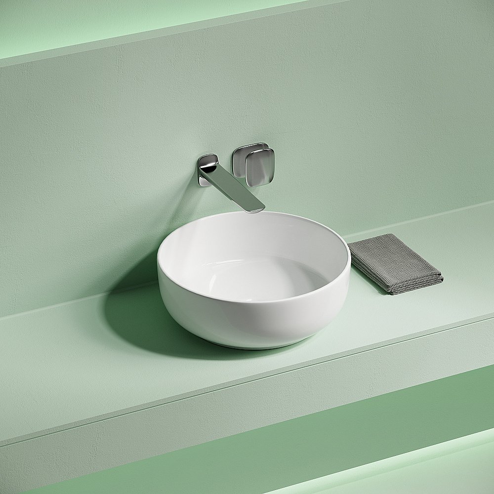 Раковина Sancos Taycan 37,5 CN12003 белая купить в интернет-магазине Sanbest