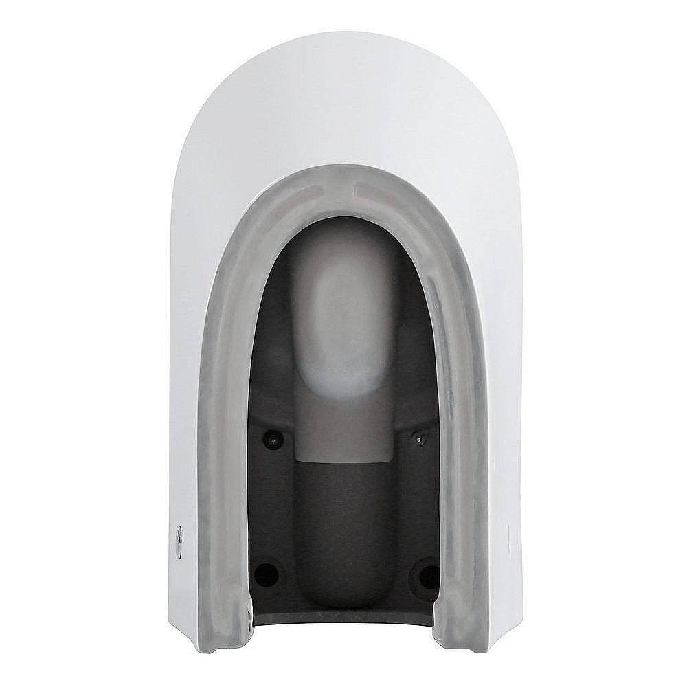 Унитаз напольный Black&White Universe W-7793 белый, безободковый, с бачком купить в интернет-магазине Sanbest