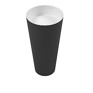 Раковина WhiteCross Air 40,5 0738.040040.203 черная маатовая/белая матовая купить в интернет-магазине Sanbest