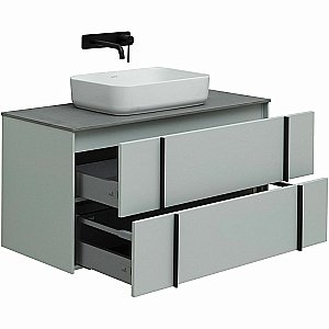 Тумба с раковиной Allen Brau Reality 100 1.32007.PWM папирус матовый для ванной в интернет-магазине Sanbest