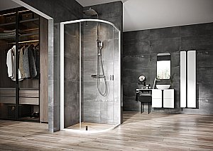 Душевой уголок Ravak NEXTY NSKK3-100 100x100 стекло прозрачное/профиль белый/фурнитура хром купить в интернет-магазине Sanbest