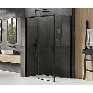 Душевой уголок NEW TRENDY PRIME BLACK 160x90 стекло прозрачное/профиль черный купить в интернет-магазине Sanbest