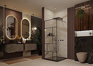 Душевое ограждение Ambassador Walk-in 15031215 120 купить в интернет-магазине Sanbest