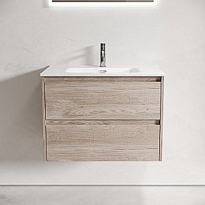 Тумба с раковиной Sancos Libra 70 LB70EG дуб галифакс натуральный для ванной в интернет-магазине Sanbest